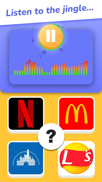 Взломанная Jingle Quiz: logo music trivia (Джингл Квиз)  [МОД Menu] — полная версия apk на Андроид screen 1