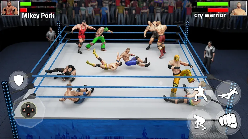 Взломанная Tag Team Wrestling Game (Таг Тим Реслинг Гейм)  [МОД Unlimited Money] — последняя версия apk на Андроид screen 2