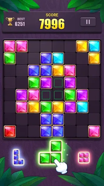 Взломанная Block Puzzle: Jewel Blast Game  [МОД Меню] — полная версия apk на Андроид screen 2