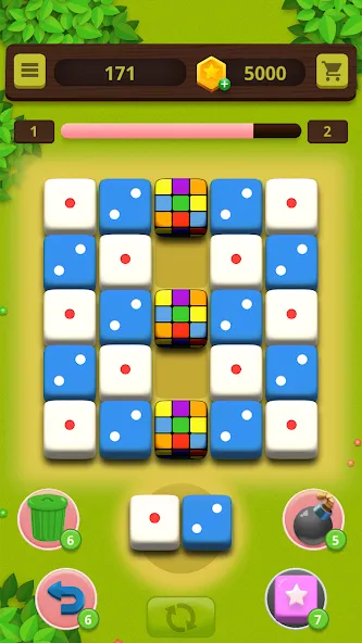 Скачать взлом Dice Craft — Merge Puzzle (Дайс Крафт)  [МОД Много денег] — стабильная версия apk на Андроид screen 3