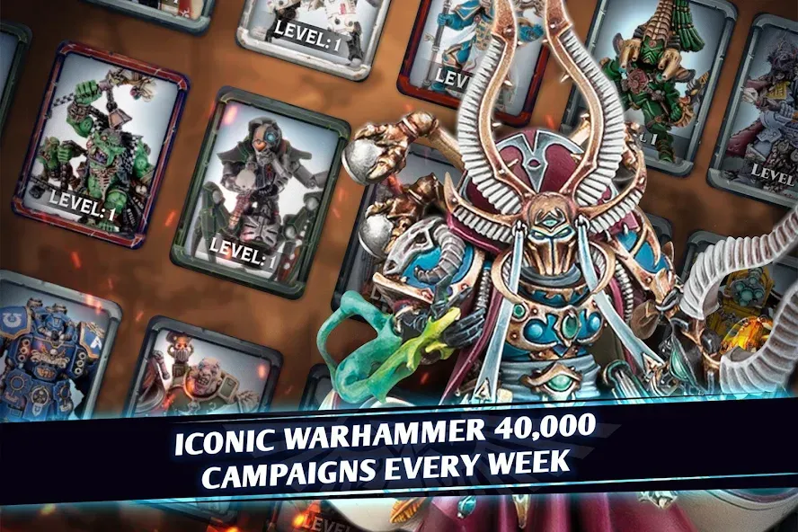 Скачать взлом Warhammer Combat Cards — 40K (Вархаммер Комбат Кардс)  [МОД Mega Pack] — стабильная версия apk на Андроид screen 2