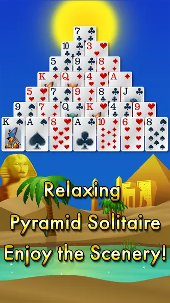 Скачать взлом Pyramid Solitaire — Egypt (Пирамиды пасьянс)  [МОД Бесконечные монеты] — стабильная версия apk на Андроид screen 1