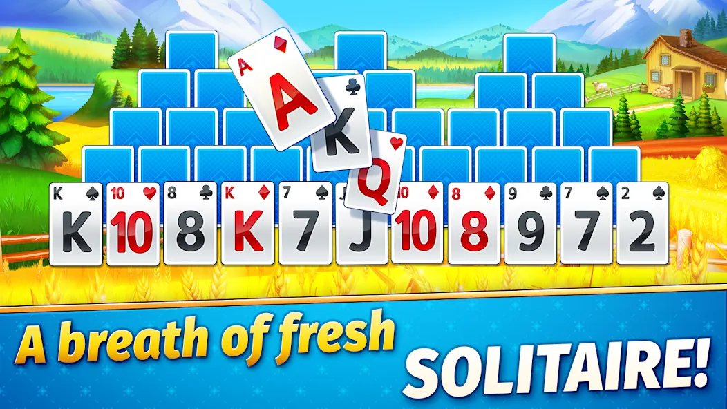 Скачать взлом Solitaire Golden Prairies  [МОД Unlimited Money] — полная версия apk на Андроид screen 1