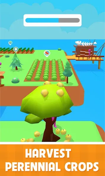 Взломанная Family Farm Land 3D (Фарм Фэмили 3Д)  [МОД Много монет] — последняя версия apk на Андроид screen 1