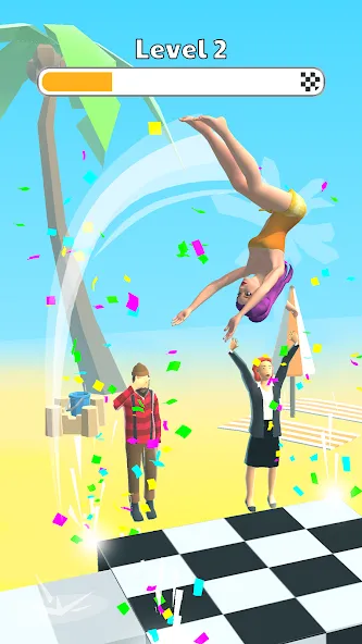 Скачать взлом Human Flip: Jump Master Game (Хуман Флип)  [МОД Меню] — последняя версия apk на Андроид screen 2