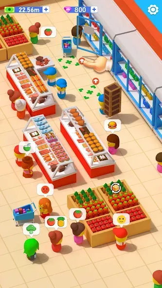 Взлом My Idle Supermarket Simulator (Мой Айдл Стор)  [МОД Меню] — последняя версия apk на Андроид screen 4