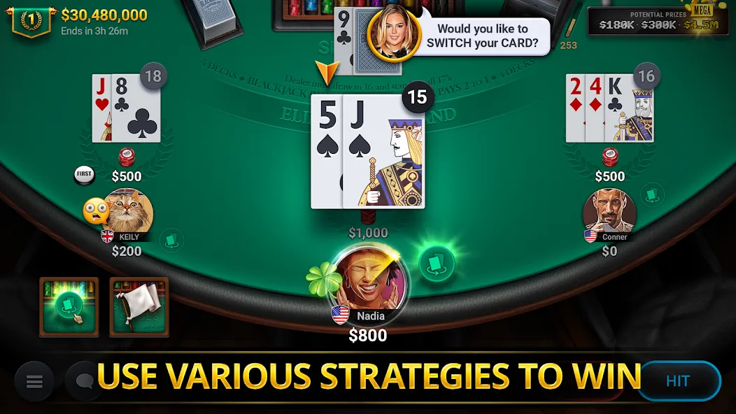 Взлом Blackjack Championship (Блэкджек Чемпионат)  [МОД Menu] — последняя версия apk на Андроид screen 3