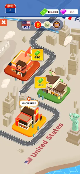 Взломанная Burger Please!  [МОД Все открыто] — последняя версия apk на Андроид screen 5