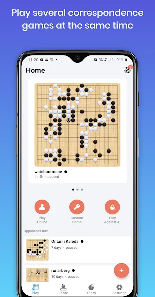 Взломанная Sente — Online GO (Сенте)  [МОД Много монет] — стабильная версия apk на Андроид screen 1