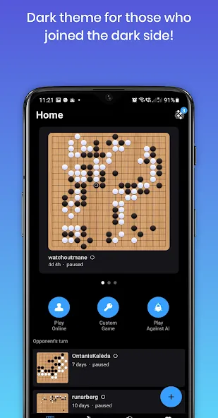 Взломанная Sente — Online GO (Сенте)  [МОД Много монет] — стабильная версия apk на Андроид screen 3