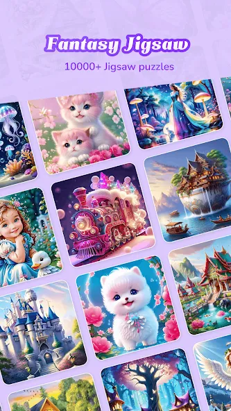 Скачать взлом Fantasy Jigsaw — HD Puzzle (Фэнтези Пазл)  [МОД Menu] — последняя версия apk на Андроид screen 1