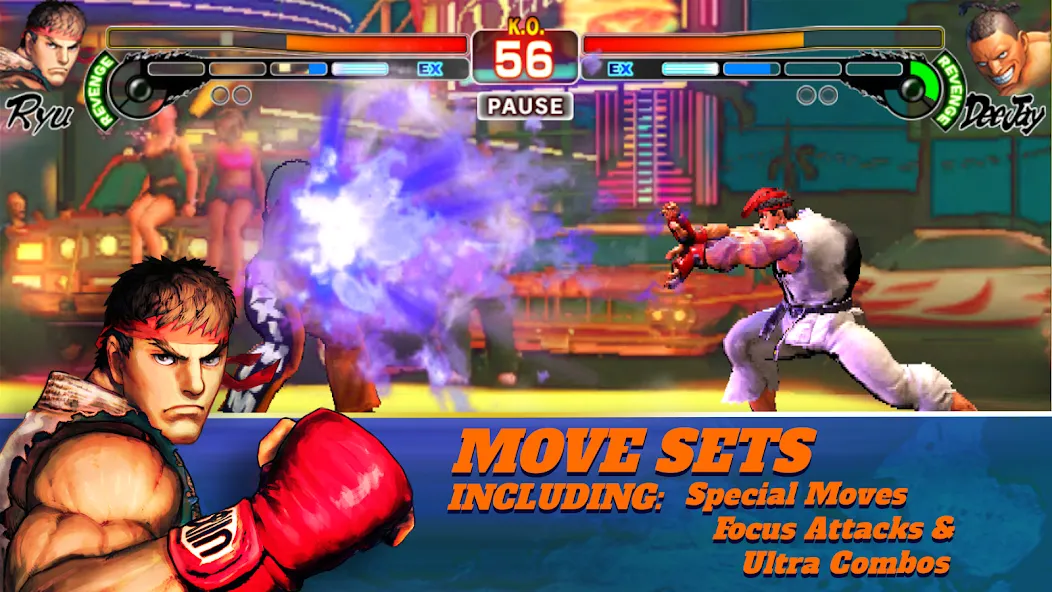 Скачать взлом Street Fighter IV CE (Стрит Файтер  СЕ)  [МОД Много денег] — стабильная версия apk на Андроид screen 2