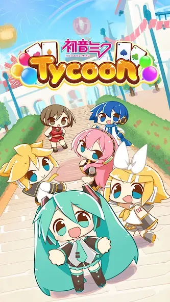 Скачать взломанную Hatsune Miku Tycoon (Хацуне Мику Тайкун)  [МОД Unlimited Money] — стабильная версия apk на Андроид screen 1