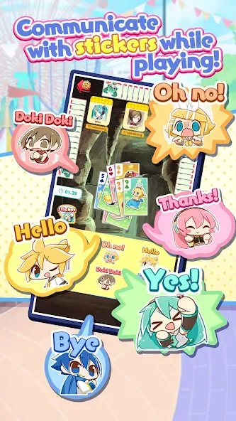 Скачать взломанную Hatsune Miku Tycoon (Хацуне Мику Тайкун)  [МОД Unlimited Money] — стабильная версия apk на Андроид screen 3