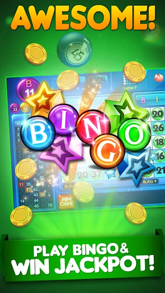 Скачать взлом Bingo City 75 : Bingo & Slots (Бинго Сити 75)  [МОД Много денег] — последняя версия apk на Андроид screen 3