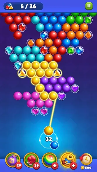 Скачать взлом Bubble Shooter Royal Pop  [МОД Меню] — стабильная версия apk на Андроид screen 5