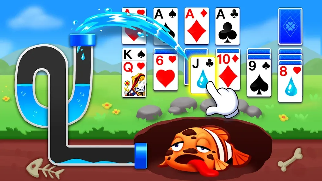 Взлом Solitaire Ocean  [МОД Unlocked] — последняя версия apk на Андроид screen 1