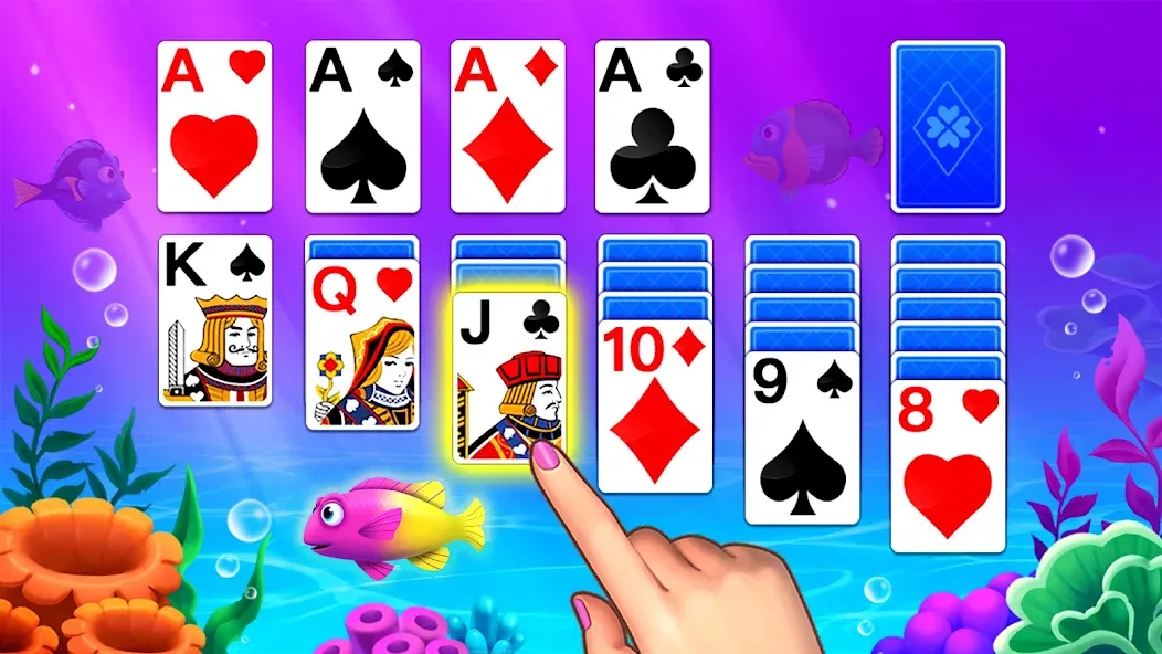 Взлом Solitaire Ocean  [МОД Unlocked] — последняя версия apk на Андроид screen 3