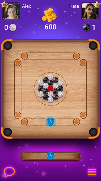 Взлом Carrom Lure — Disc pool game (Карром Лур)  [МОД Бесконечные монеты] — последняя версия apk на Андроид screen 1