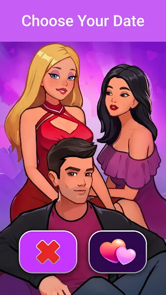 Взломанная LUV: Anime Girls Adult Game XX (ЛЮВ)  [МОД Unlocked] — стабильная версия apk на Андроид screen 2