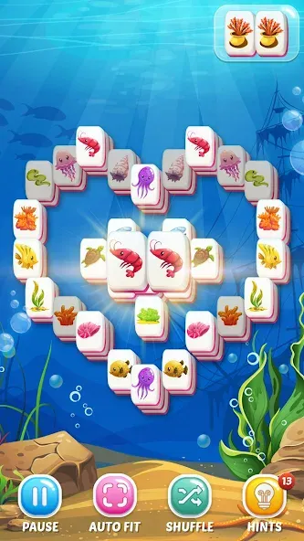 Взломанная Mahjong Fish (Маджонг Рыбы)  [МОД Много денег] — последняя версия apk на Андроид screen 1