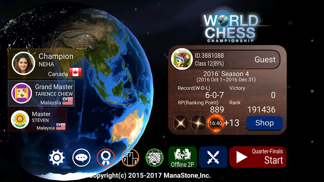 Взломанная World Chess Championship  [МОД Unlocked] — полная версия apk на Андроид screen 1