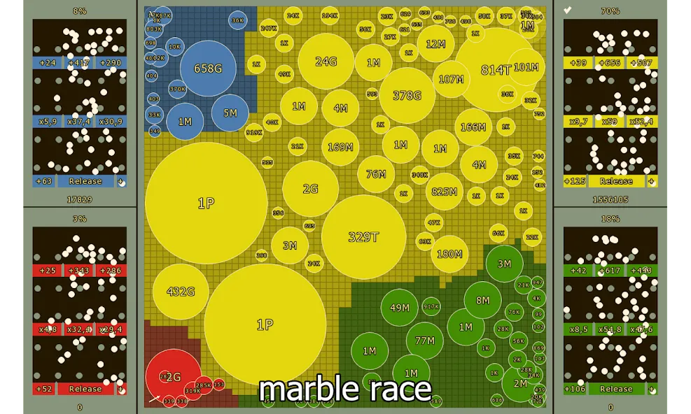 Скачать взломанную Marble Race and Territory War (Марбл Рейс и Территориальная Война)  [МОД Unlocked] — стабильная версия apk на Андроид screen 4