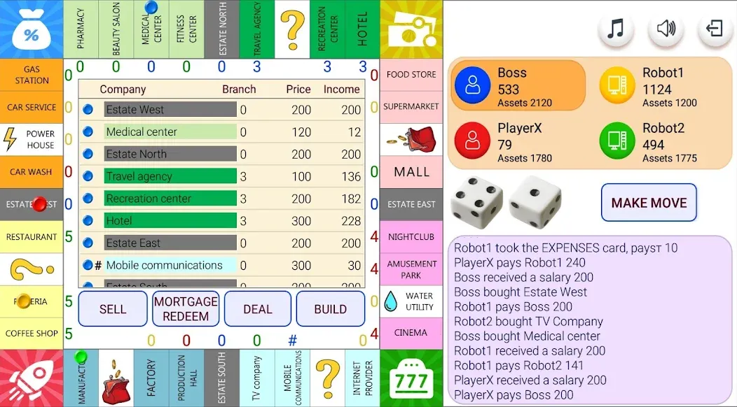 Взлом Monopolist Business Dice Board  [МОД Бесконечные монеты] — полная версия apk на Андроид screen 1