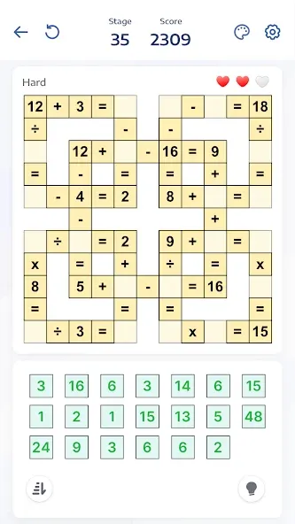 Взломанная Crossmath — Math Puzzle Games (Математические головоломки игры)  [МОД Mega Pack] — последняя версия apk на Андроид screen 1