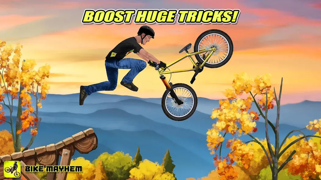 Взломанная Bike Mayhem Free (Байк Мейхем Фри)  [МОД Много монет] — стабильная версия apk на Андроид screen 2