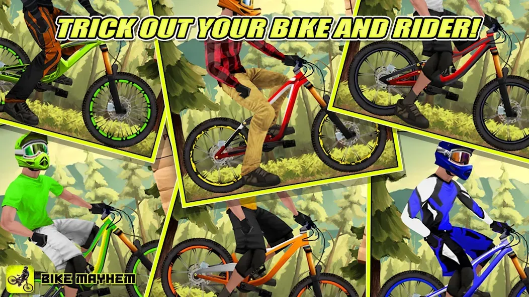 Взломанная Bike Mayhem Free (Байк Мейхем Фри)  [МОД Много монет] — стабильная версия apk на Андроид screen 3