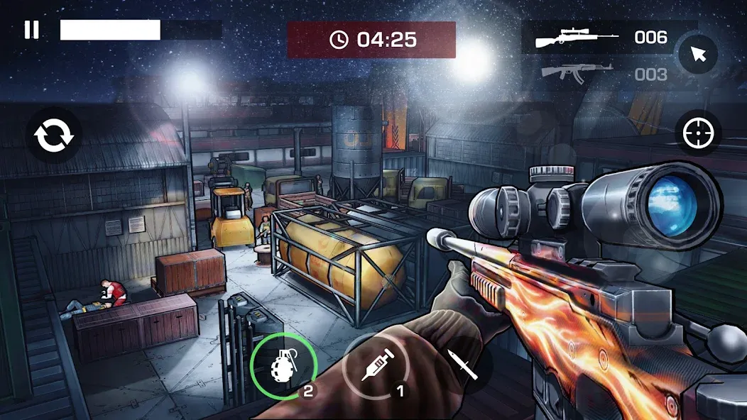 Скачать взлом Gun Shooting Games Offline FPS (Ган 2)  [МОД Mega Pack] — полная версия apk на Андроид screen 2