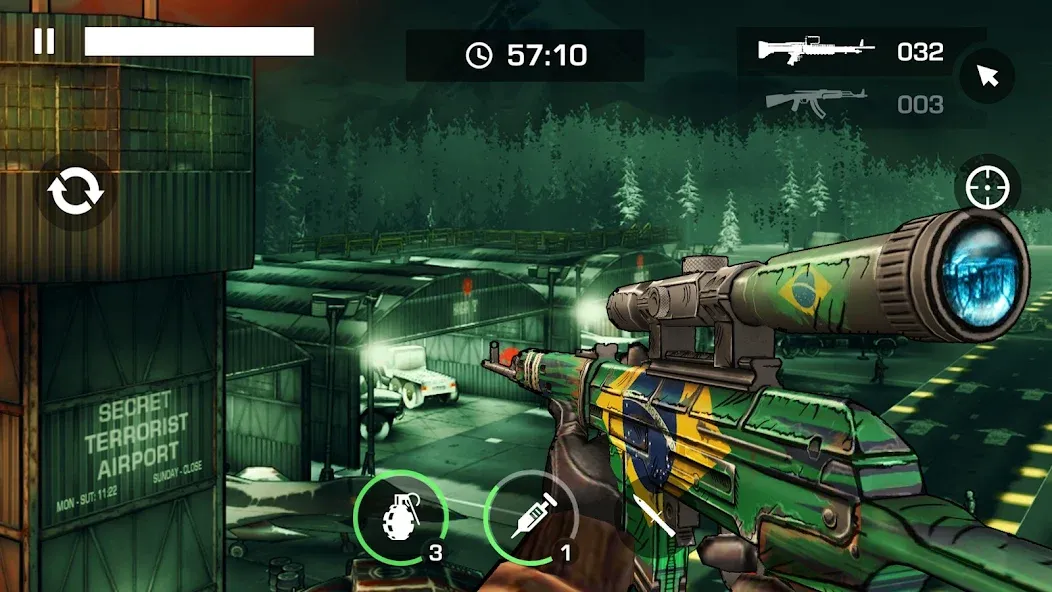 Скачать взлом Gun Shooting Games Offline FPS (Ган 2)  [МОД Mega Pack] — полная версия apk на Андроид screen 4