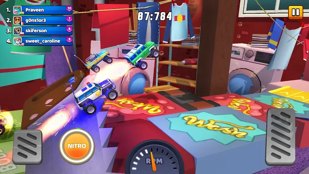 Скачать взлом Nitro Jump — Car Racing (Нитро Джамп Рейсинг)  [МОД Unlimited Money] — последняя версия apk на Андроид screen 4