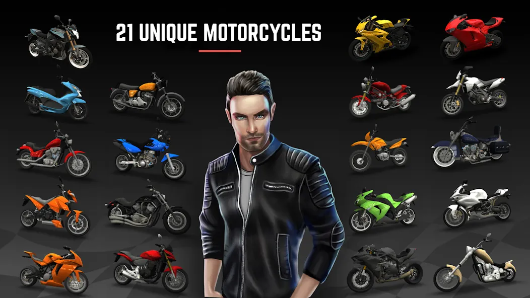 Скачать взлом Racing Fever: Moto (Рейсинг Фивер)  [МОД Много монет] — последняя версия apk на Андроид screen 2