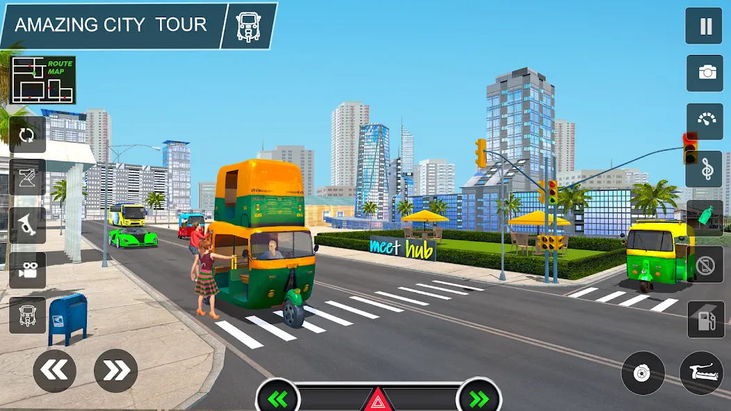 Взломанная Tuk Tuk Auto Rickshaw Game 3d  [МОД Все открыто] — последняя версия apk на Андроид screen 3