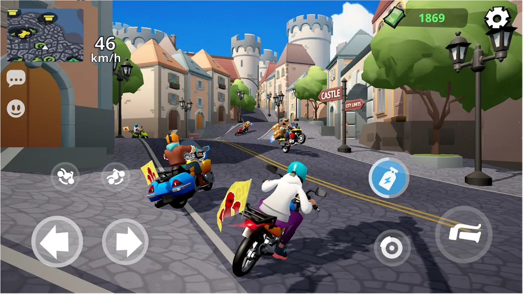 Скачать взломанную Moto City: Mad Bike Delivery (Мото Сити)  [МОД Unlocked] — полная версия apk на Андроид screen 1