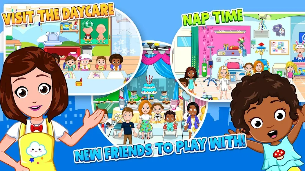 Скачать взломанную My City : Babysitter (Мой город)  [МОД Unlocked] — стабильная версия apk на Андроид screen 3