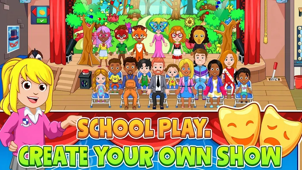 Скачать взломанную My City : High School (Мой город)  [МОД Unlimited Money] — последняя версия apk на Андроид screen 4