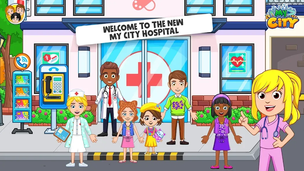 Скачать взломанную My City : Hospital (Мой город)  [МОД Много монет] — последняя версия apk на Андроид screen 1