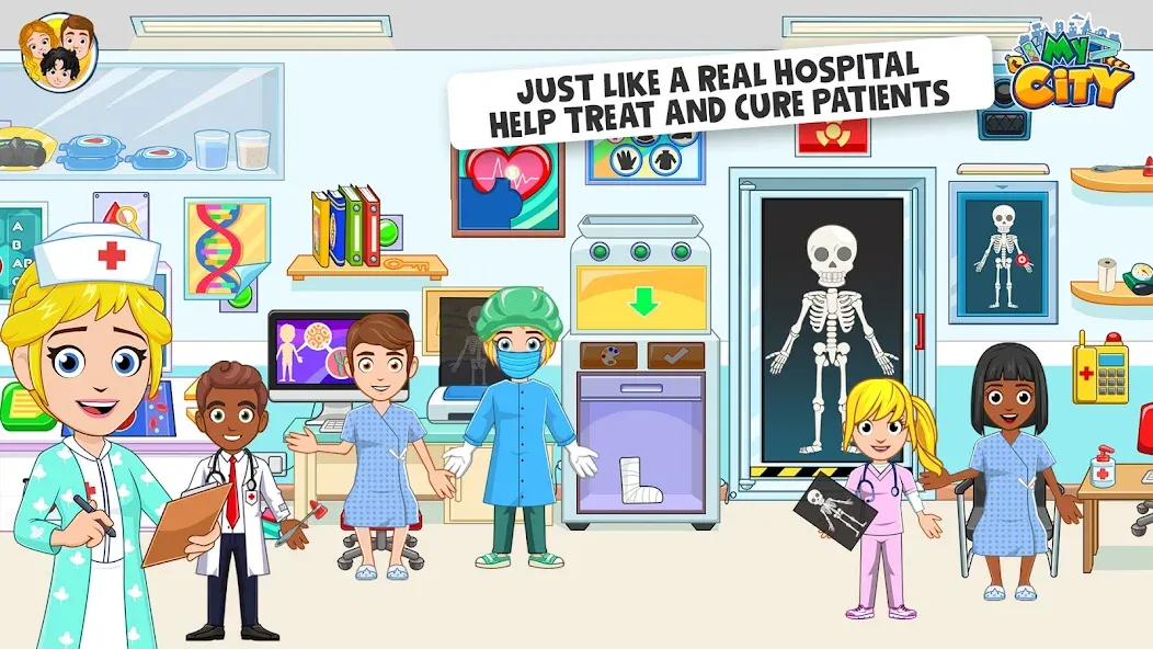 Скачать взломанную My City : Hospital (Мой город)  [МОД Много монет] — последняя версия apk на Андроид screen 2