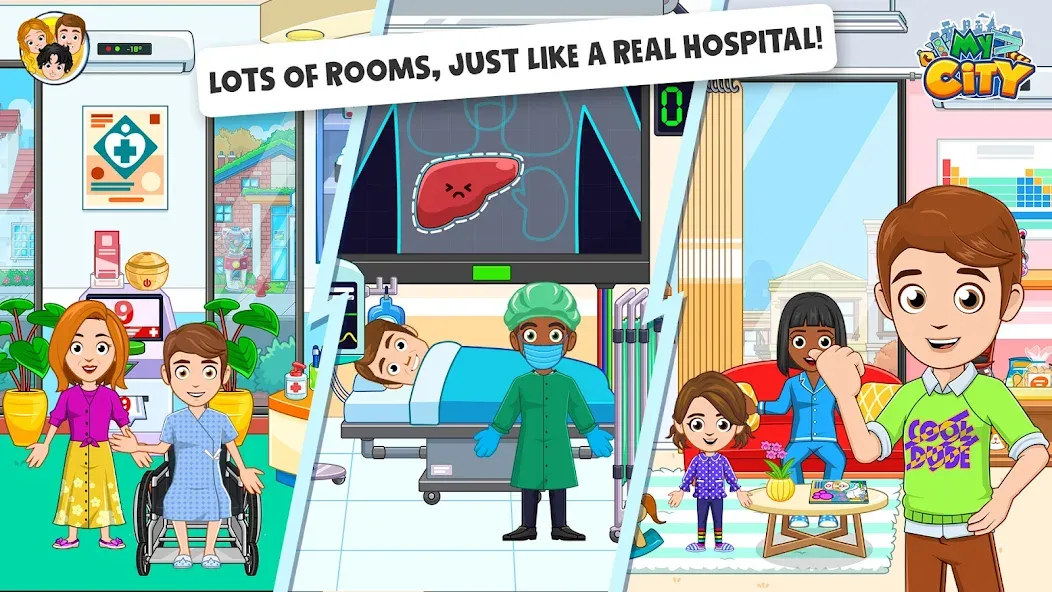 Скачать взломанную My City : Hospital (Мой город)  [МОД Много монет] — последняя версия apk на Андроид screen 5