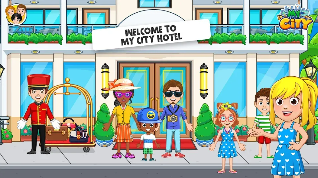 Взлом My City : Hotel (Мой Город)  [МОД Unlimited Money] — стабильная версия apk на Андроид screen 1