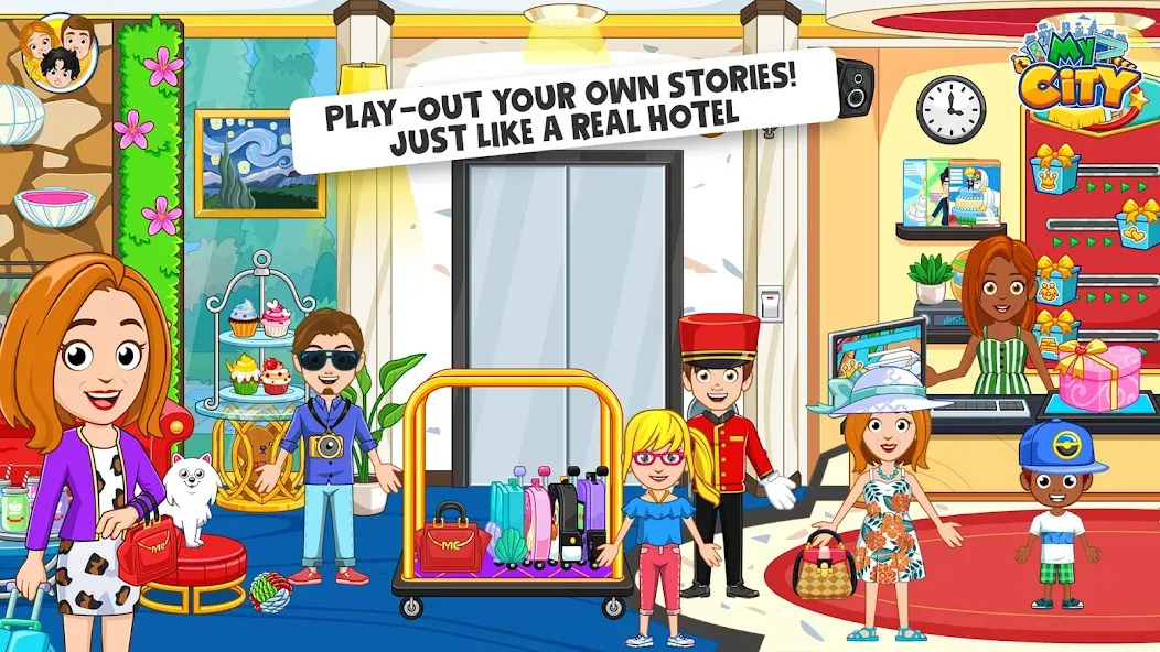 Взлом My City : Hotel (Мой Город)  [МОД Unlimited Money] — стабильная версия apk на Андроид screen 2