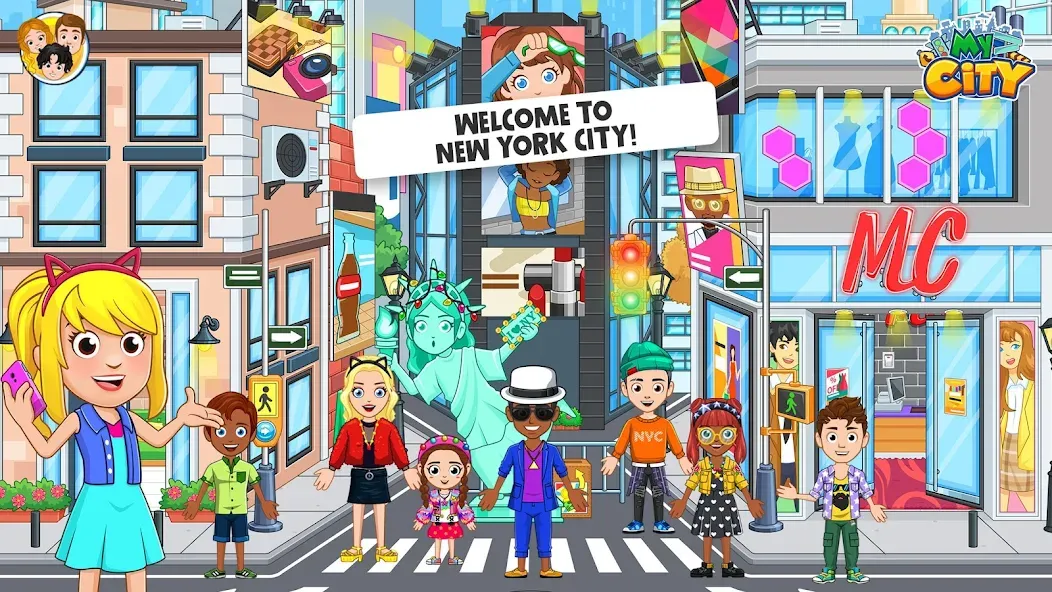 Скачать взлом My City: NewYork Trip (Мой город)  [МОД Unlimited Money] — стабильная версия apk на Андроид screen 1