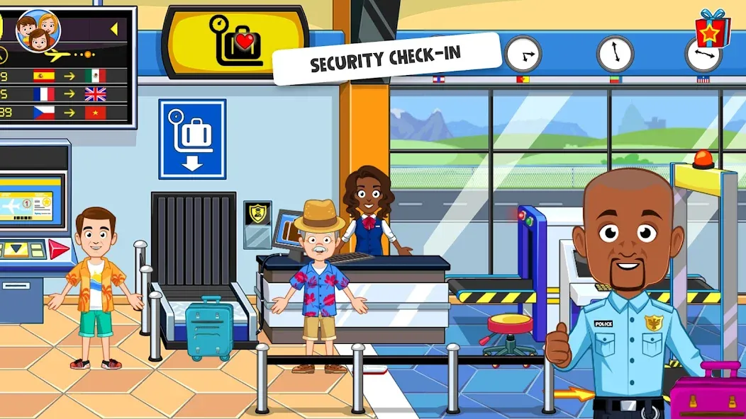 Взлом My Town Airport games for kids (Май Таун)  [МОД Бесконечные монеты] — последняя версия apk на Андроид screen 3