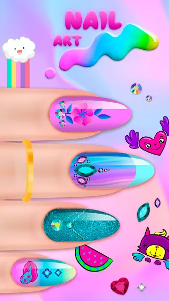 Скачать взлом Nail Salon  [МОД Все открыто] — полная версия apk на Андроид screen 3