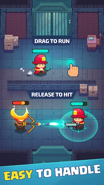 Скачать взломанную Firefighter: pixel shooter  [МОД Бесконечные деньги] — стабильная версия apk на Андроид screen 2