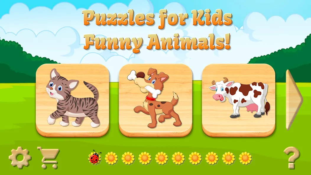 Взломанная Baby Puzzles for Kids  [МОД Бесконечные монеты] — полная версия apk на Андроид screen 1