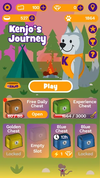 Взломанная Kenjo's Journey Coin Pusher  [МОД Много денег] — последняя версия apk на Андроид screen 2